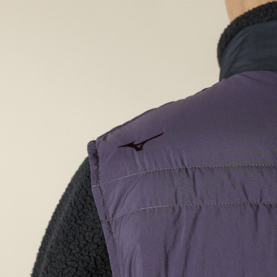Mizuno BREATH THERMO LIGHTWEIGHT DOWN VEST Midnight plum